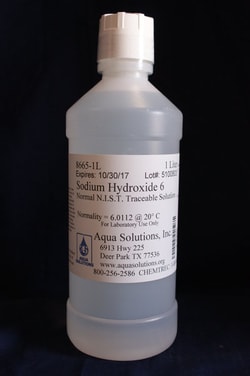 Aqua Solutions&nbsp;SODIUM HYDROXIDE 6N 1L 1/EA