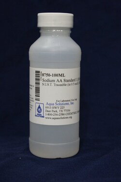 Aqua Solutions Sodium AA STD 1,000 mg/L NIST Traceable (in 0.5 mol/L HNO₃)