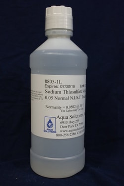 Aqua Solutions 0.05 N SODIUM THIOSULFATE 1L, Quantity: Each of 1