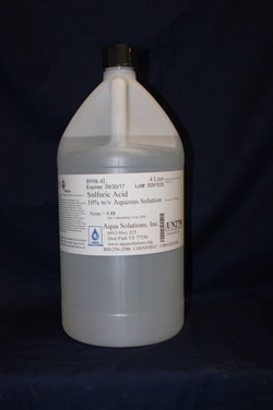 Aqua Solutions&nbsp;SULFURIC ACID 10% W/V 4L