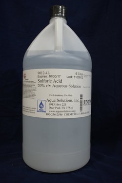 Aqua Solutions 20% SULFURIC ACID, 4L, Quantity: Each of 1