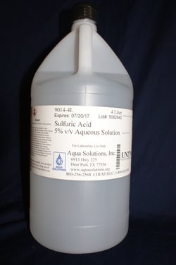 Aqua Solutions SULFURIC ACID 5% V/V SOL 4L, Quantity: Each of 1