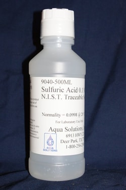 Aqua Solutions&nbsp;SULUFURIC ACID 0.1N  500ML