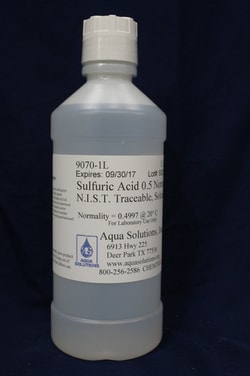 Aqua Solutions SULFURIC ACID 0.5 NORMAL (1L), Quantity: Each of 1