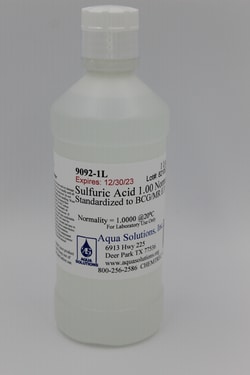 Aqua Solutions&nbsp;Sulfuric Acid 1.00 Normal Standardized to BCG/MR E.P. (1L)
