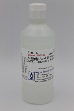 Aqua Solutions&nbsp;Sulfuric Acid 10 Normal NIST Traceable, Solution (1L)