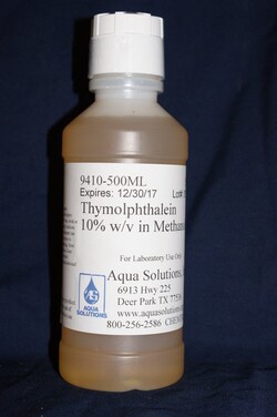 Aqua Solutions THYMOLPHTHALEIN 10% W/V METH, Quantity: Each of 1