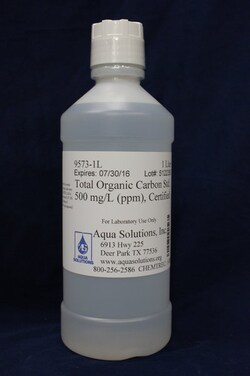 Aqua Solutions&nbsp;Total Organic Carbon Std. 500 ppm Certified (EPA 415-1)(1L)