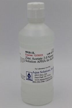 Aqua Solutions Zinc Acetate 2.0 Normal Solution APHA for Sulfide (1L),