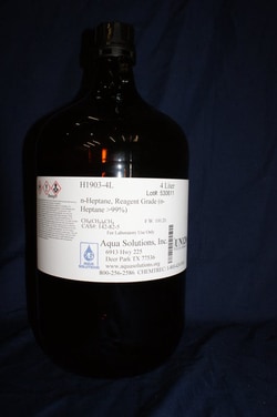 Aqua Solutions N-HEPTAINE RGT GR >99% 4LTR, Quantity: Each of 1