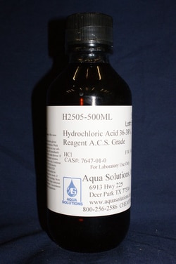 Aqua Solutions 12 N/HCL 500ML, Quantity: Each of 1