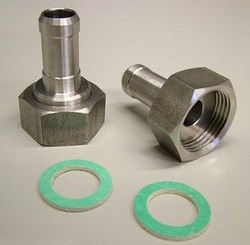 Julabo USA Inc Pair, 3/4" FNPT to 1/2" hose barb adapters, Quantity: Pair