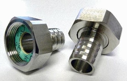 Julabo USA Inc Pair, G 1 1/4" female to 1" hose barb adapters, Quantity: