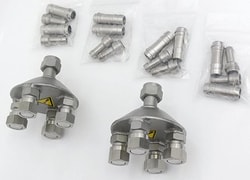 Julabo USA Inc Pair, Quad adapter M16x1 female to 4x M16x1 male with 8mm and 12mm  hose barbs