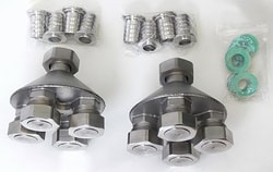 Julabo USA Inc Pair, Quad adapter G 1 1/4"female to 4x G 1 1/4" male with