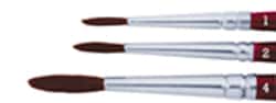 Ted Pella Inc Camel Hair Brushes, Multi Pack of 3 Brushes, #1, #2, #4,