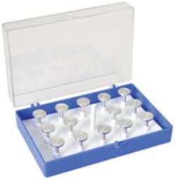 Ted Pella Inc Plastic Box/Holder for 14 of 12.7mm dia. pin mounts