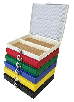 Ted Pella Inc Slide Storage File for 100 slides, white