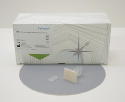 ELITechGroup Cytopro Dual Chambers & Cytopad, Slow (tan) & Caps, Qty 48