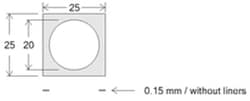 Electron Microscopy Sciences Secure-Seal™ Imaging Spacer, 1 well 20 mm, 0.12 mm Depth