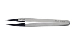 Electron Microscopy Sciences&nbsp;Dumont WA1 Tweezer Handle with Style 16 ESD Tips, 0.25 mm Tip width, 0.15 mm Tip thickness, 130 mm OAL