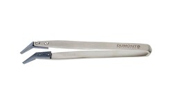 Electron Microscopy Sciences&nbsp;Dumont WA1 Tweezer Handle with Style 52 STD Tips, 2.5 mm Tip width, 0.7 mm Tip thickness, 115 mm OAL