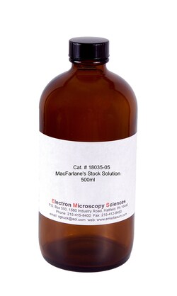 Electron Microscopy Sciences Macfarlane's Solution Stock 500 ML, Quantity: