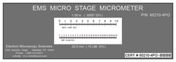 Electron Microscopy Sciences EMS Microscope Stage Micrometer SM-4