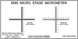 Electron Microscopy Sciences EMS Microscope Stage Micrometer SM-6