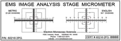 Electron Microscopy Sciences EMS Linear (X&Y) Stage Micrometer, Model IAM-2,