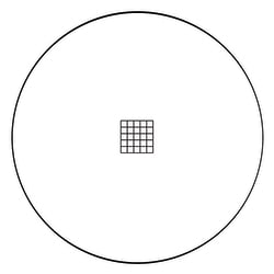 Electron Microscopy Sciences Grid Reticle RET 71, 21 mm, 5 mm x 5 mm Scale,