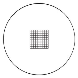 Electron Microscopy Sciences&nbsp;Grid Reticle RET 73, 21 mm, 10 mm x 10 mm Scale, 1 mm squares Divisions