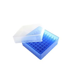 Electron Microscopy Sciences&nbsp;Microtube 81-Well Storage Rack, Blue