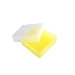 Electron Microscopy Sciences Microtube 81-Well Storage Rack, Yellow