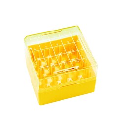Electron Microscopy Sciences&nbsp;KeepIT Freezer Box 25, Yellow, 75 x 75 x 52 mm
