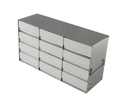 Electron Microscopy Sciences Electropolished Stainless Steel Freezer Rack 3x4, Holds 12 2