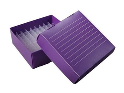 Electron Microscopy Sciences True North Freezer Box for 1.5/0.2 ml tubes, Purple, 81 Wells