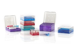 Electron Microscopy Sciences Cryostore Boxes 81 Place 1-2 ml Tubes, Blue, 5-1/4