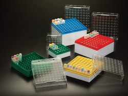 Electron Microscopy Sciences Cryostore Boxes 25 Place 1-2 ml Tubes, Blue, 3