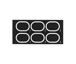 Electron Microscopy Sciences Macro/Latex Agglutination Slides 6, White Oval, 17.4 x 26 mm