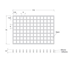 Electron Microscopy Sciences Flexwell Flexplate, 96 Square Wells, Quantity:
