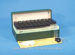 Electron Microscopy Sciences Sample Storage Set Poly-Seal Screw Cap Series, 8 dram, 25 x 95 mm