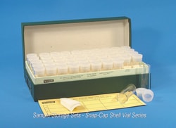 Electron Microscopy Sciences Sample Storage Set Snap Cap Shell Vial Series, 3 dram, 12 x 114 mm