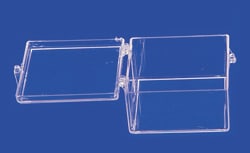 Electron Microscopy Sciences Plastic Box, Hinged Lid Snap Lock, 1" Square
