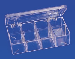 Electron Microscopy Sciences Plastic Hinged Box with 18 Compartments, Quantity: