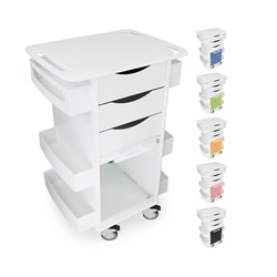 Electron Microscopy Sciences&nbsp;Core DX Multi Task Cart with White Drawers and Clear Door