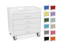 Electron Microscopy Sciences Ex Wide Compact Locking 4 Drawer Cart with