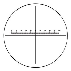 Electron Microscopy Sciences Scale with Cross Line Microscope Graticle NE777, 16 mm, 0.5