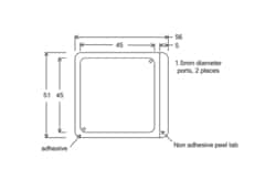 Electron Microscopy Sciences&nbsp;HybriWell&trade; Sealing System Chamber 1 well 150-300 mcL, 45mm x 45mm
