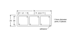 Electron Microscopy Sciences&nbsp;HybriWell&trade; Sealing System Chamber 3 well 100 mcL/Chbr, 20mm x 21mm
